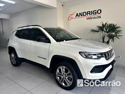 JEEP COMPASS LONGITUDE (PACK PREMIUM) 4X2 1.3 TB AT6 na cor Branca no Caxias do Sul / RS - 6717378
