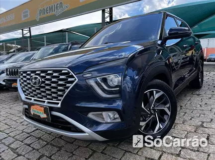 Hyundai CRETA LIMITED 1.0 12V T-GDI AT na cor Azul em VINHEDO / SP - 6484984