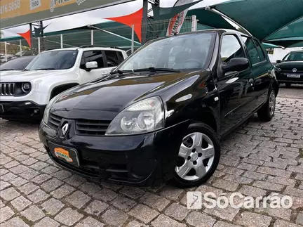 Renault CLIO CAMPUS(CONFORTO) 1.0 16V HIFLEX na cor Preta em VINHEDO / SP - 6758892