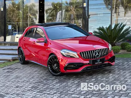 Mercedes A 45 AMG 2.0 16V TURBO 4MATIC na cor Vermelha no Passo Fundo / RS - 6879435