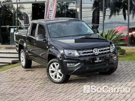 Volkswagen AMAROK CD HIGHLINE 4X4 3.0 TDI V6 AT na cor Preta no Passo Fundo / RS - 6963233