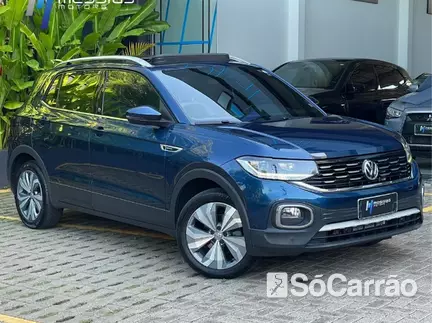 Volkswagen T-CROSS HIGHLINE 250(TECH & BEATS) 1.4 TSI AT6 na cor Azul em Londrina / PR - 6672752