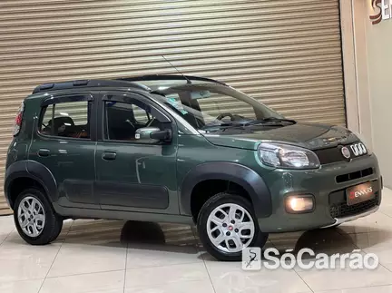 Fiat UNO WAY 1.0 8V EVO na cor Verde no Cachoeirinha / RS - 6931619