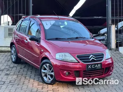 Citroen C3 EXCLUSIVE 1.6 16V AT na cor Vermelha no Viamão / RS - 6924926