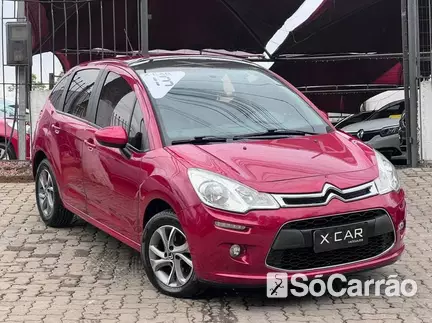 Citroen C3 TENDANCE 1.5 8V na cor Vermelha no Viamão / RS - 6925557