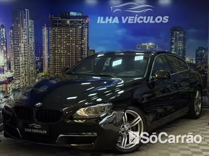 BMW 640I GRAN COUPE GRAN COUPE 3.0 24V na cor Preta no Canoas / RS - 6774652