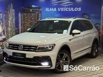 Volkswagen TIGUAN ALLSPACE R-LINE 350(TETO PANORAMICO) 4MOTION 2.0 TSI DSG na cor Branca no Canoas / RS - 6885985
