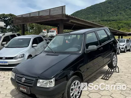 Fiat UNO WAY 1.0 8V EVO na cor Preta no OSORIO / RS - 6447546
