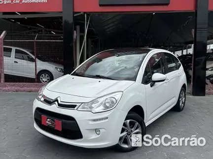 Citroen C3 TENDANCE 1.5 8V na cor Branca em Palhoça / SC - 6348930