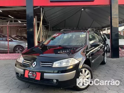 Renault MEGANE GRAND TOUR DYNAMIQUE 1.6 16V HIFLEX na cor Preta em Palhoça / SC - 6765346