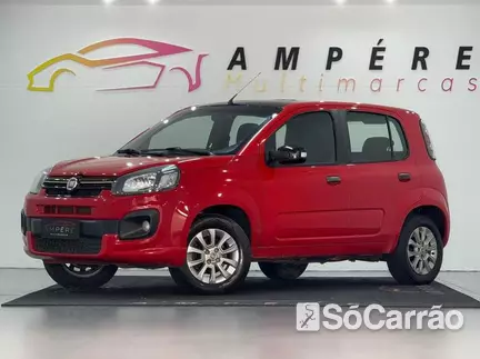 Fiat UNO ATTRACTIVE 1.0 6V na cor Vermelha em Curitiba / PR - 6742561