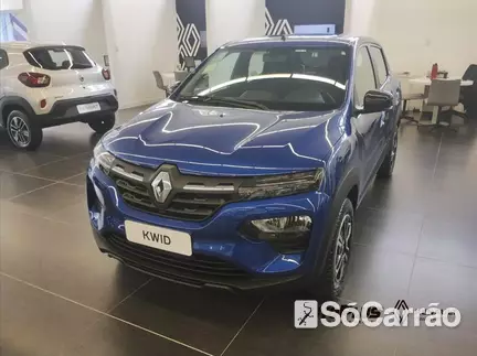 Renault KWID INTENSE 1.0 12V SCE na cor Azul em Balneário Camboriú / SC - 6489686