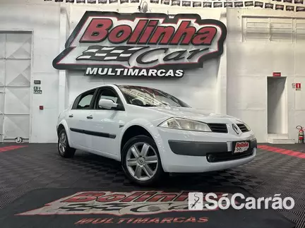 Renault MEGANE SEDAN DYNAMIQUE 1.6 16V HIFLEX na cor Branca no Guaíba / RS - 6828163