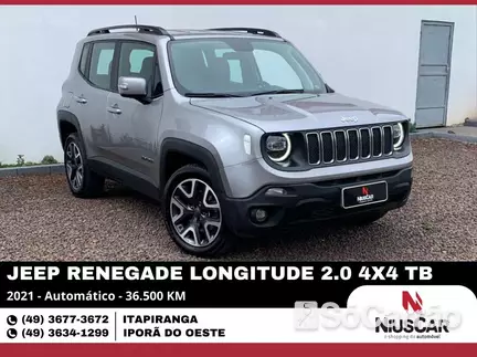 JEEP RENEGADE LONGITUDE 4X4 2.0 TB AT9 na cor Prata em ITAPIRANGA / SC - 6281112