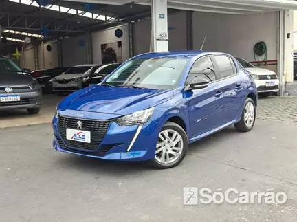 Peugeot 208 ACTIVE 1.6 16V AT6 na cor Azul em Curitiba / PR - 6916297