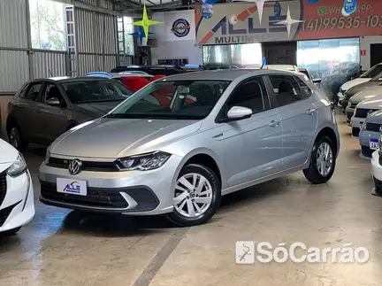 Volkswagen POLO COMFORTLINE 170 1.0 12V TSI AT6 na cor Prata em Curitiba / PR - 6916579