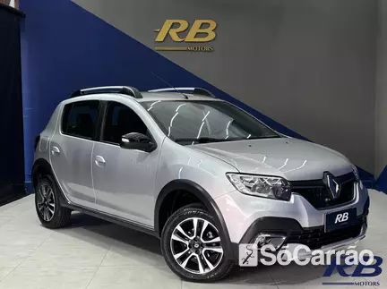 Renault SANDERO STEPWAY 1.6 16V AT HIFLEX na cor Prata em Itajaí / SC - 6694152