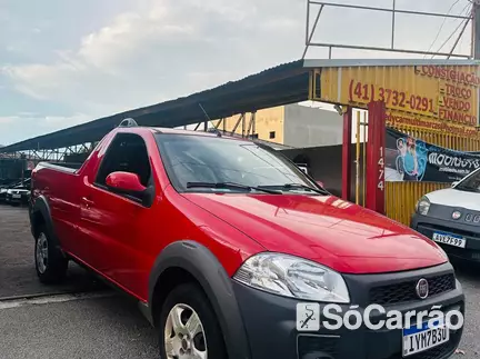 Fiat STRADA CS WORKING 1.4 8V na cor Vermelha em Pinhais / PR - 6608758