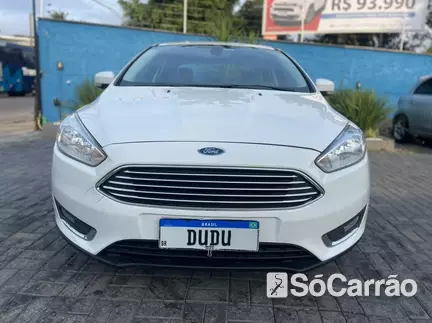 Ford FOCUS TITANIUM PLUS 2.0 16V P.SHIFT FLEXONE na cor Branca em Joinville / SC - 6729113