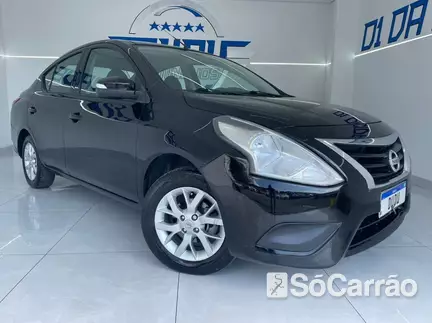 Nissan VERSA FLEX SV 1.6 16V na cor Preta em Joinville / SC - 6854456
