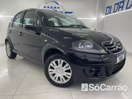 Citroen C3 GLX(SONORA) 1.4 8V na cor Preta em Joinville / SC - 6905693