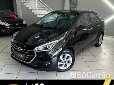 Hyundai HB20S PREMIUM(BLUEMEDIA) 1.6 16V AT6 na cor Preta em São José / SC - 6815688