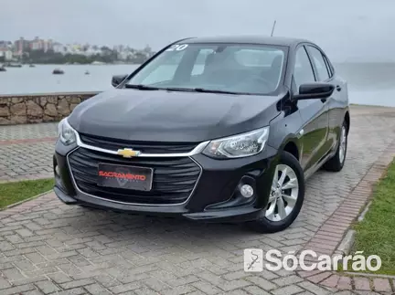 Chevrolet ONIX PLUS 1.0 TB 12V AT6 na cor Preta em Florianópolis / SC - 6898379