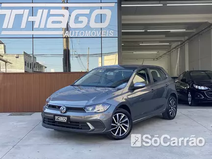 Volkswagen POLO COMFORTLINE 200 1.0 12V TSI AT6 na cor Cinza em Palhoça / SC - 6781673