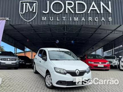 Renault SANDERO AUTHENTIQUE 1.0 16V HIFLEX na cor Branca em Joinville / SC - 6959462