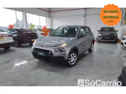 Citroen C3 C3 FEEL 1.0 MT FLEX na cor Cinza em Lages / SC - 6821548
