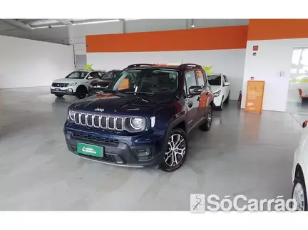 JEEP RENEGADE LONGITUDE 1.3 T270 GSE AT6 na cor Azul em Lages / SC - 6918673