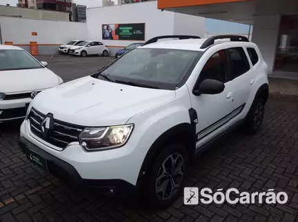 Renault DUSTER ICONIC 1.6 16V SCE CVT X-TRONIC na cor Branca em Jaraguá do Sul / SC - 6904825