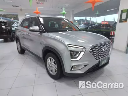 Hyundai CRETA COMFORT PLUS 1.0 12V T-GDI AT na cor Prata em Jaraguá do Sul / SC - 6970719
