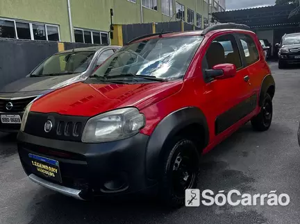 Fiat UNO WAY 1.0 6V na cor Vermelha em Curitiba / PR - 7004690
