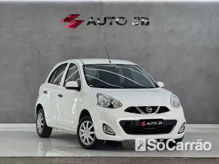 Nissan MARCH S 1.0 12V FLEXSTART na cor Branca no Cachoeirinha / RS - 6872638