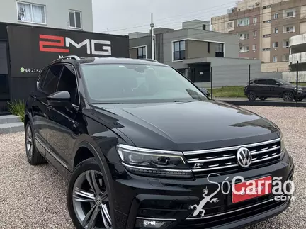 Volkswagen TIGUAN ALLSPACE R-LINE 350 4MOTION 2.0 TSI DSG na cor Preta em Palhoça / SC - 6086099