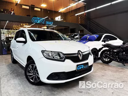 Renault SANDERO EXPRESSION(EXPRESSION PACK) 1.6 8V na cor Branca em Florianópolis / SC - 6896619