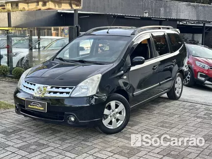 Nissan GRAND LIVINA SL 1.8 16V AT na cor Preta em Curitiba / PR - 6649628