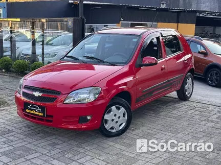 Chevrolet CELTA LT 1.0 VHC-E 8V FLEXPOWER na cor Vermelha em Curitiba / PR - 6987662