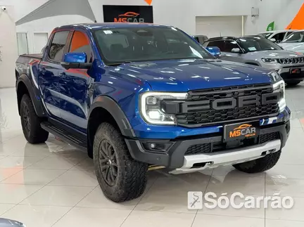 Ford RANGER CD RAPTOR 4X4 3.0 V6 BI-TURBO AT na cor Azul em Ponta Grossa / PR - 6834582