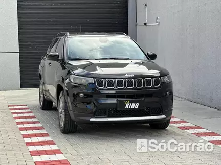 JEEP COMPASS LONGITUDE 4X2 1.3 T270 TB AT6 na cor Preta em Curitiba / PR - 6515245