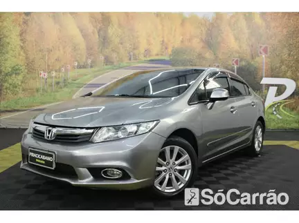 Honda CIVIC LXS 1.8 16V MT na cor Cinza em Campinas / SP - 6809477