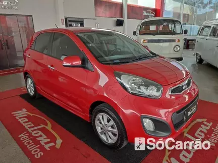 KIA PICANTO EX 1.0 12V AT na cor Vermelha em São José dos Pinhais / PR - 6688247