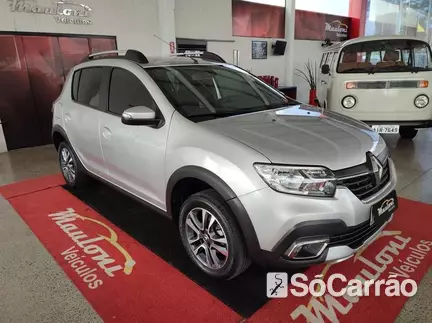 Renault SANDERO INTENSE 1.6 16V SCE CVT na cor Prata em São José dos Pinhais / PR - 6708353