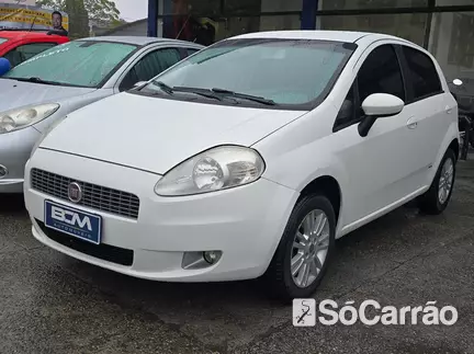 Fiat PUNTO ELX(HIGHTECH) 1.4 8V na cor Branca em São José / SC - 6804620