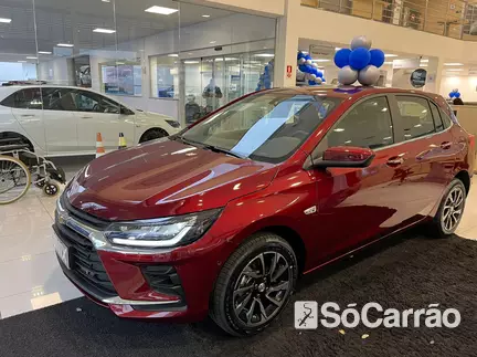 Chevrolet ONIX PREMIER 1.0 TB AT na cor Vermelha em Curitiba / PR - 6872023