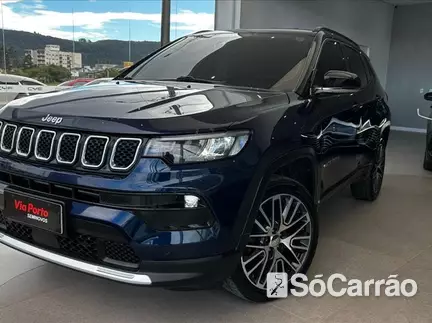 JEEP COMPASS LIMITED 4X2 1.3 T270 TB AT6 na cor Azul em Criciúma / SC - 6942643