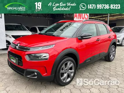 Citroen C4 CACTUS FEEL 1.6 16V AT na cor Vermelha em Joinville / SC - 6730117