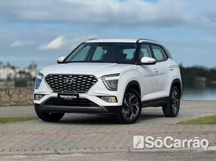 Hyundai CRETA LIMITED 1.0 12V TB AT na cor Branca em São José / SC - 6940379