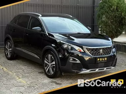 Peugeot 3008 GRIFFE 1.6 TB 16V TIP na cor Preta em Florianópolis / SC - 6885542